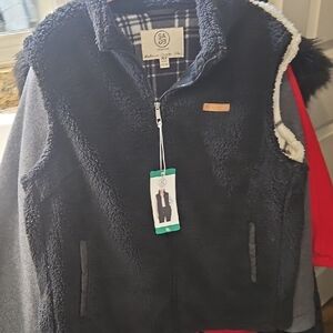 Sage Collective Black Size Xl Nwt Sherpa Vest